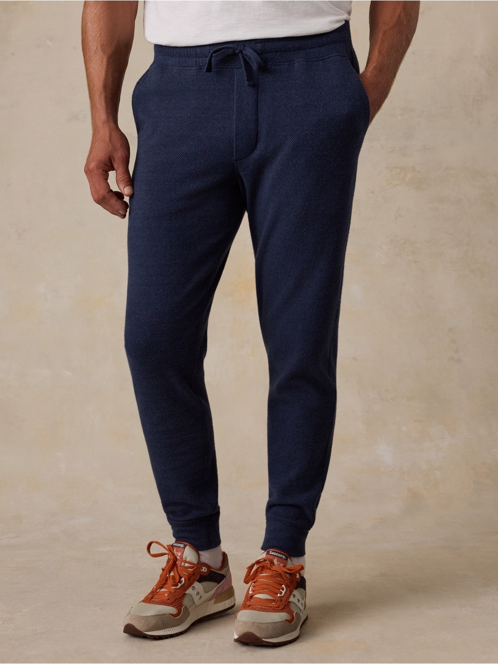 Faherty Legend Sweatpants in Brighton Navy Twill Men’s Cozy Athleisure Sz M